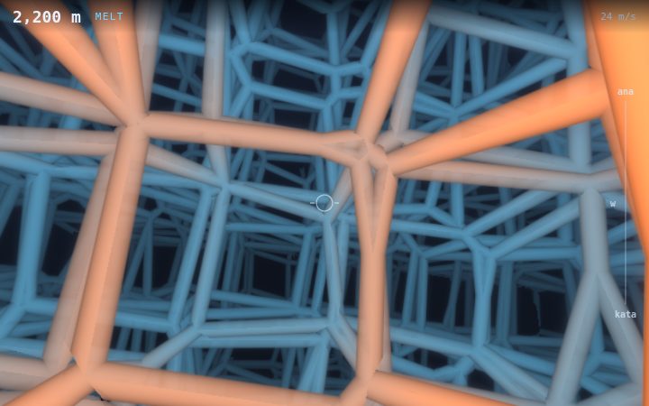 The lattice warping into irregular cells